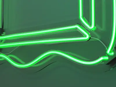 Picture Frame 2 - Neon Sign 3D model