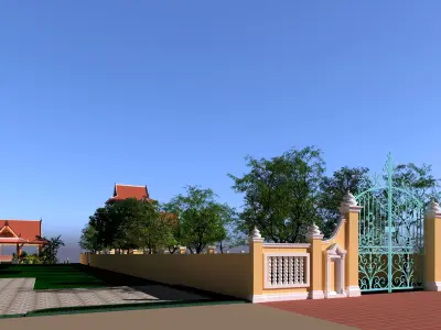 Fence Style 3D model