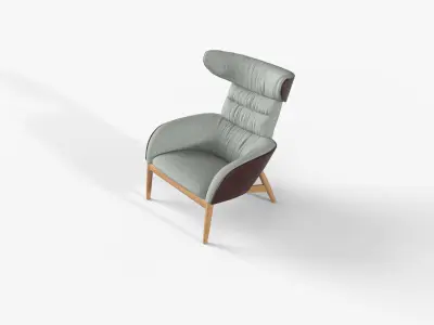 Ritzwell Beatrix easy chair Low-poly 3D model