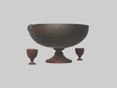 Punch Bowl model Low-poly 3D model