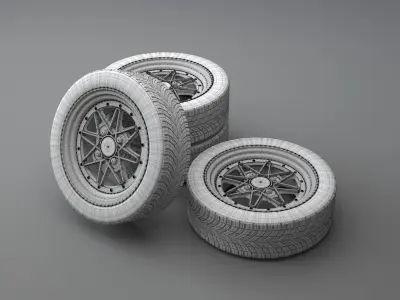 work wheels equip 3 3D model