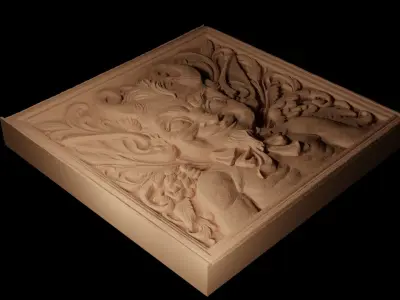 Imp CNC 3d Print High Relief Sand Casting 3D print model