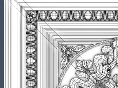 Decorative Ceiling Tile 3D model