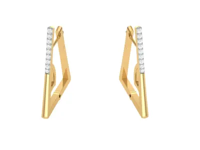 Women Earrings STL OBJ FBX Renders Details 3D print model
