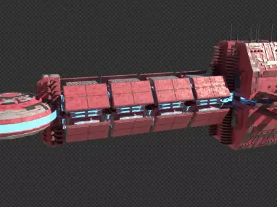 Space ship 01 Free 3D model