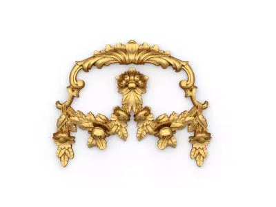Classic carved decor ornament 363 3D model