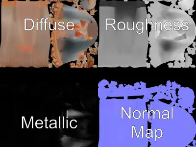 Lace Ankle Sock Model Pack Low-poly 3D model