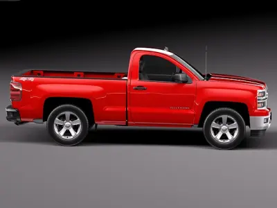 Chevrolet Silverado 2014 Regular Cab 3D model