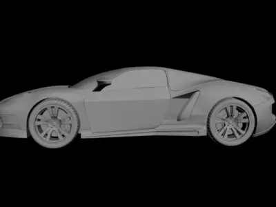 Concept Custom SuperSport Car 3 3D model