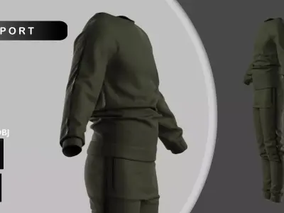 Male Sport Outfit II Marvelous Designer 3D model