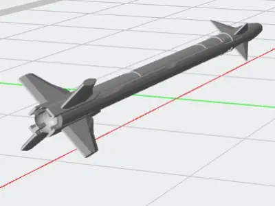 AIM-9X Sidewinder  3D print model