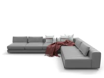 Contemporary L Corner Sofa  3D model
