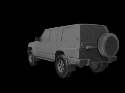 Nissan Patrol MK4 Y60 1987 Low-poly 3D model