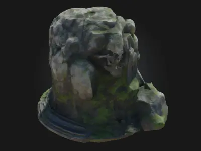 Skull Mountain Entrance  Gateway to Dark and Mysterious Realms 3D model