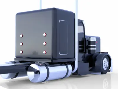 Peterbilt 379 Stretched 3D model