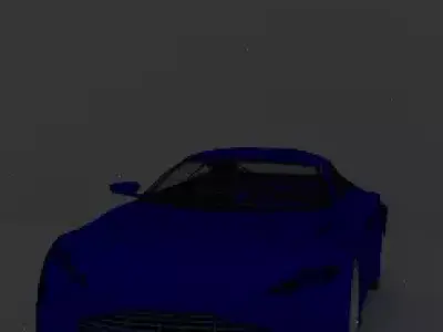 Aston Martin  Low-poly 3D model