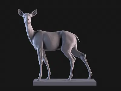 Deer Statue 3D print model