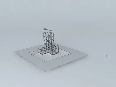 HIGH RISE CONSTRUCTION SITE 3D model