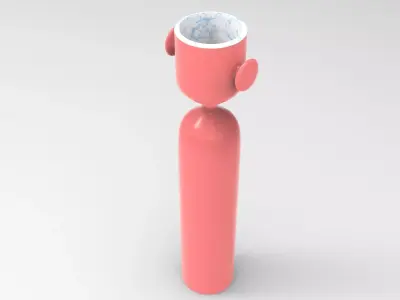Skol Plant Pot Low-poly 3D model