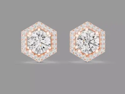 Diamond Earrings  3D print model