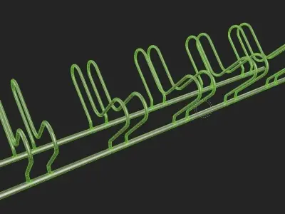 Bike Rack M10 Low-poly 3D model