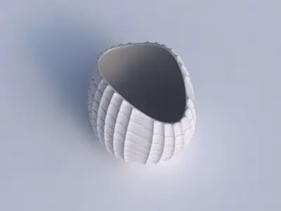 Bowl compressed 3 with strange tiles 3D print model