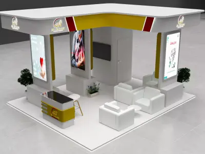 3 simple booth 6x6 3D model