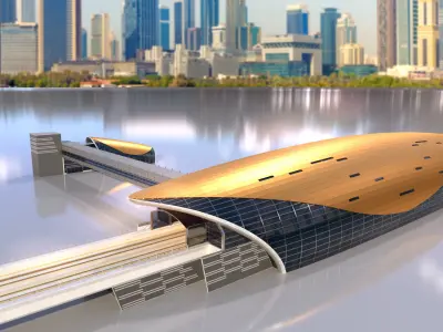 dubai metro stations 3D model
