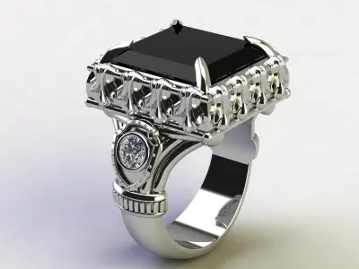 Mens ring STL 3D print model