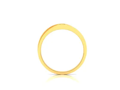 Band 3dm Render Details gold wedding with ruby stone 3D print model