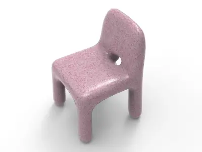 Guq Kid Chair Low-poly 3D model