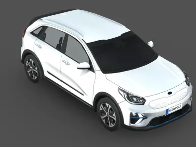 Kia Niro EV Low-poly 3D model