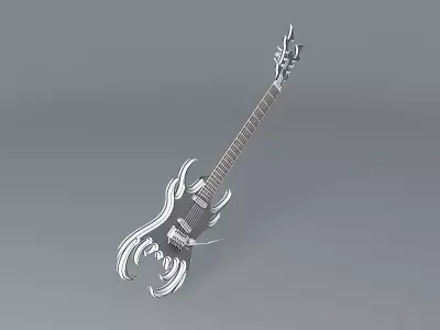 The Black Diamond guitar Free 3D model