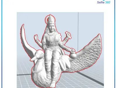 Lakshmi Idol 3D Printable model 4 3D print model