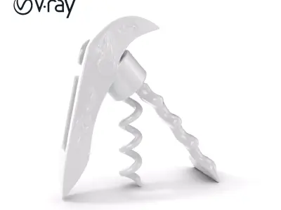 Decorative Corkscrew Model Pack Low-poly 3D model
