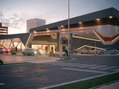 Car Showroom 3D model