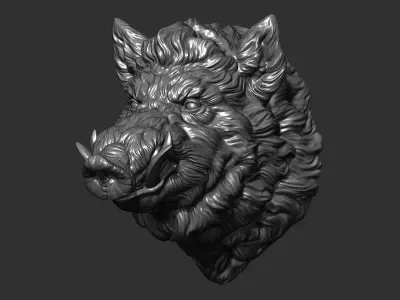 Boar hog 3D print model