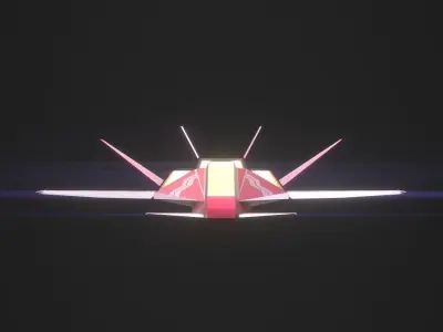 3DP Spaceships Collection - The Reaper Low-poly 3D model