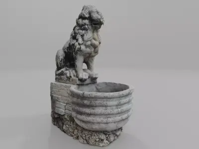 ancient fountain 3D model