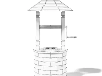 Decorative Well 3D Model 3D model