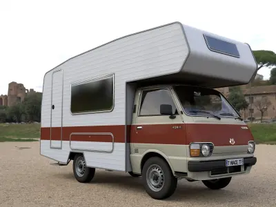 Bischofberger Toyota Hiace Campingbus 1980 3D model