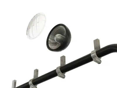 Printable roll cage light bar 3D print model