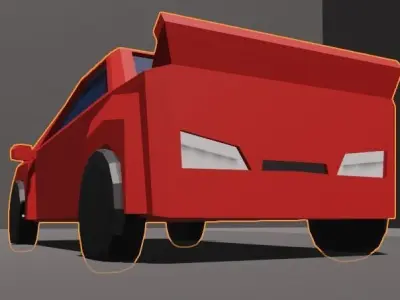 Low Poly Car Low-poly 3D model 37
