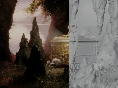 The Forbidden Treasure 3D model