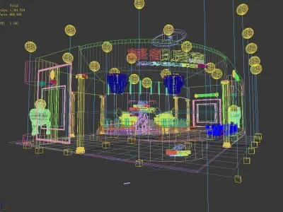 Exhibition - Area - 12X17-3DMAX2009-02 3D model