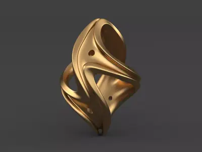 Golden Pendant Free 3D model