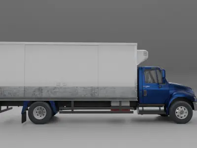 Truck International Durastar Low-poly 3D model