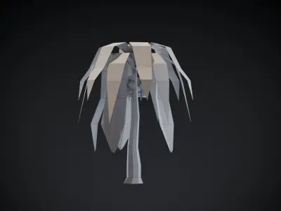 Coconut Tree Low-poly 3D model