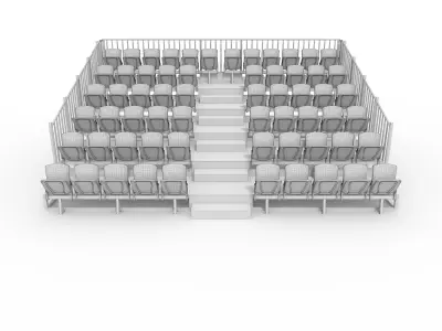 Bleachers 33 3D model