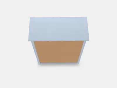 HEMNES chest of drawers with 6 drawers 2 Low-poly 3D model